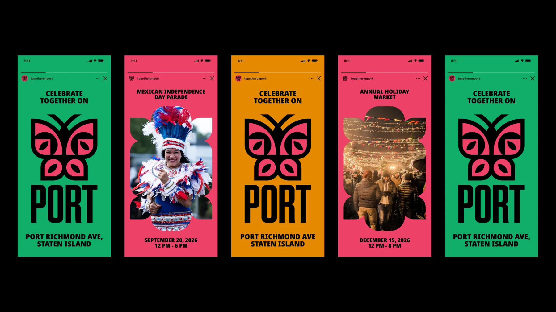 Together on Port social storytelling system